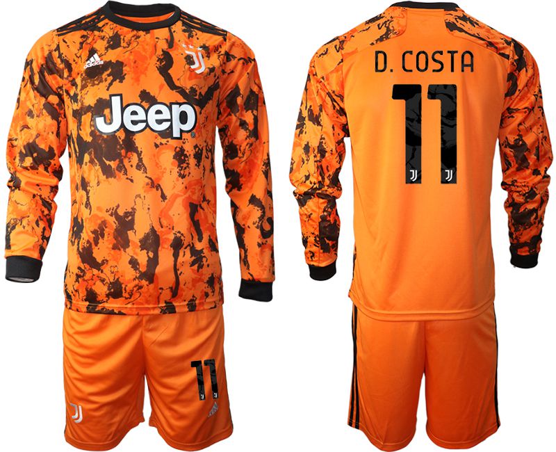 Men 2020-2021 club Juventus away long sleeves #11 orange Soccer Jerseys->rome jersey->Soccer Club Jersey